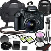 Canon EOS 2000D (Rebel T7) DSLR Camera Bundle with 18-55mm Lens | Built-in Wi-Fi|24.1 MP CMOS Sensor | |DIGIC 4  Image Processor and Full HD Videos   64GB Memory(17pcs)