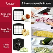 Fullstar - Vegetable Chopper - Vegetable Cutter, Food Chopper, Veggie Chopper, Onion Chopper With Container - 3 in 1 White