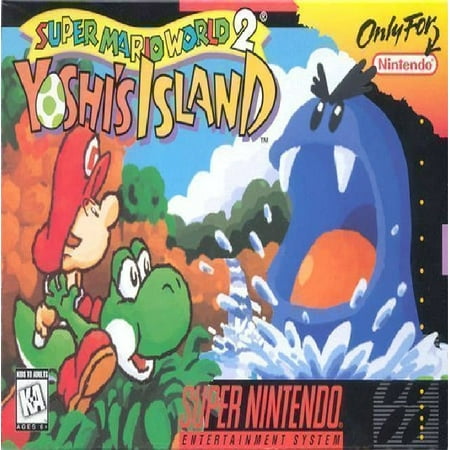 Restored Super Mario World 2: Yoshi's Island (Super Nintendo, 1995) SNES Video Game (Refurbished)