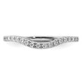 thumbnail image 6 of Auriga 14K White Gold Diamond Contoured Complete Wedding Band for Women Size 7 (0.1ct, Clarity- I1), 6 of 6