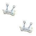thumbnail image 2 of relayinert Elastic And Easy To Wear Cartoon Headband For Washing Face Practical And Convenient Plush Headband light blue 2Set, 2 of 6