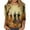 Light yellow, variant on YLHFASHION 2025 Halloween Shirts For Women 3/4 Sleeve Witch Graphic Tees Festival Tops Crew Neck Top Summer Savings Clearance Women's Long sleeve T-shirt