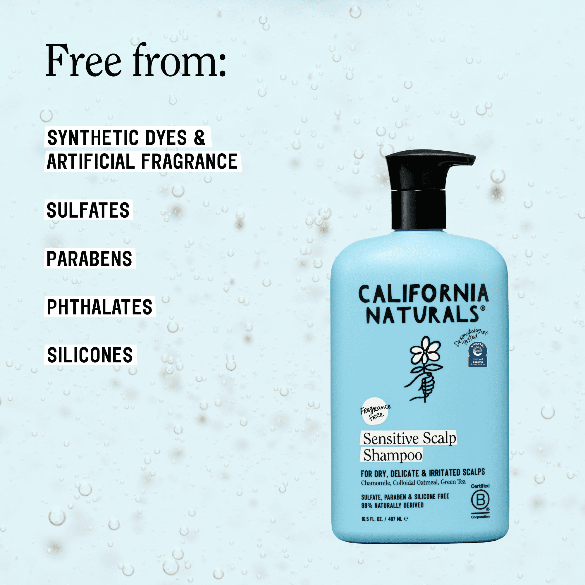 California Naturals Sensitive Scalp Shampoo, 16.5 fl oz