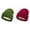 B-Red 1PCS & Green 1PCS, variant on (2-Pack) Rinsvye Women Solid All Trooper Trapper Hat Autumn and Winter Knitted Trapper Hat Fleece Warm Woolen Hat