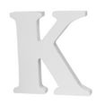 thumbnail image 4 of (3 pack) Cousin DIY 3" White Wood Letter K, 4 of 9