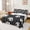 Black Grey, variant on Feelyou Graffiti Soccer 67 Number Queen Sheets for Boys, Cool Drip Gloves Queen Sheet Sets, 4pcs, 1 Flat Sheet, 1 Fitted Sheet and 2 Pillowcases