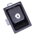 thumbnail image 4 of Cerrado de Puerta de Panel de Acero al Carbrobono Tipo Tirador, Cerrojo de Perilla Resistente a la intemperie a PrueBa de Óxido con 2 Llaves, Para Gabinete Eleccico, 4 of 7