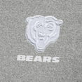 thumbnail image 4 of Men's Antigua Heather Gray Chicago Bears Subtle Quarter-Zip Jacket, 4 of 4