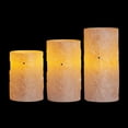 thumbnail image 3 of Hometrends Pearlized White Snowflake LED Pillar Candle Set with Remote Control, 3 of 5