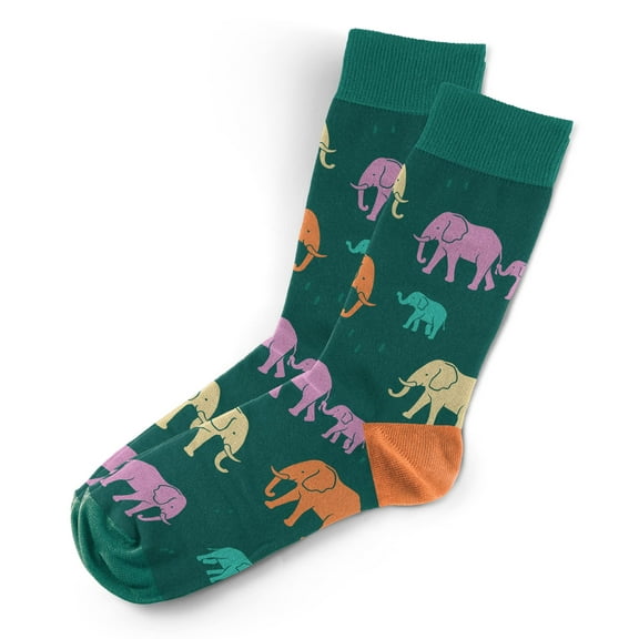 Sillies Socks Elephants Socks - Novelty Unisex Sock Set, Fun Unique Designs