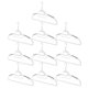 thumbnail image 3 of 10 perchas extra anchas de plástico para ropa, antideslizantes y gruesas., 3 of 4