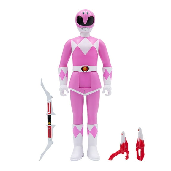 Pink Ranger Mighty Morphin Power Rangers Super 7 Reaction Figure