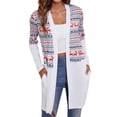 thumbnail image 4 of Wangsaura Female Long Coat, Long Sleeve Cardigan Jacket Blouse, 4 of 7
