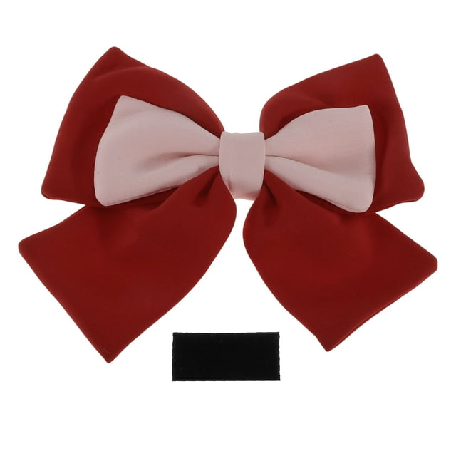 Accesorios para Casco de Motocicleta Decoración Lazo Colorblock para Cascos de Motocicleta Bicicleta Esquí Rojo Rosa Tela Sticker 1 Set