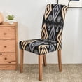 thumbnail image 4 of Dining Room Chair Covers Set of 6,Printed Pattern Parsons Chair Slipcovers Removable Washable Kitchen Seat Dining Chairs Protector Cover for Home or Party, 4 of 6