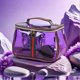 thumbnail image 4 of Retro Transparent PU Makeup Bag Large Waterproof Toiletry Vanity Bag for Travel, Skincare & Cosmetics, 4 of 5