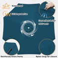 thumbnail image 3 of Jorohiker 9ft-8ribs Patio Umbrella Replacement Canopy Only, Outdoor Table Market Yard Umbrella Top for Outdoor Umbrella Canopy, Peacock Blue, 3 of 7
