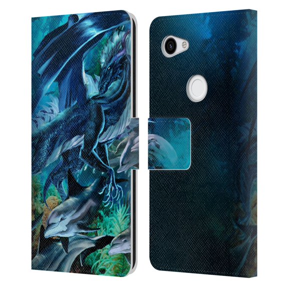 Head Case Designs Officially Licensed Ruth Thompson Dragons Sea Frolic Leather Book Wallet Case Cover Compatible with Google Pixel 3a