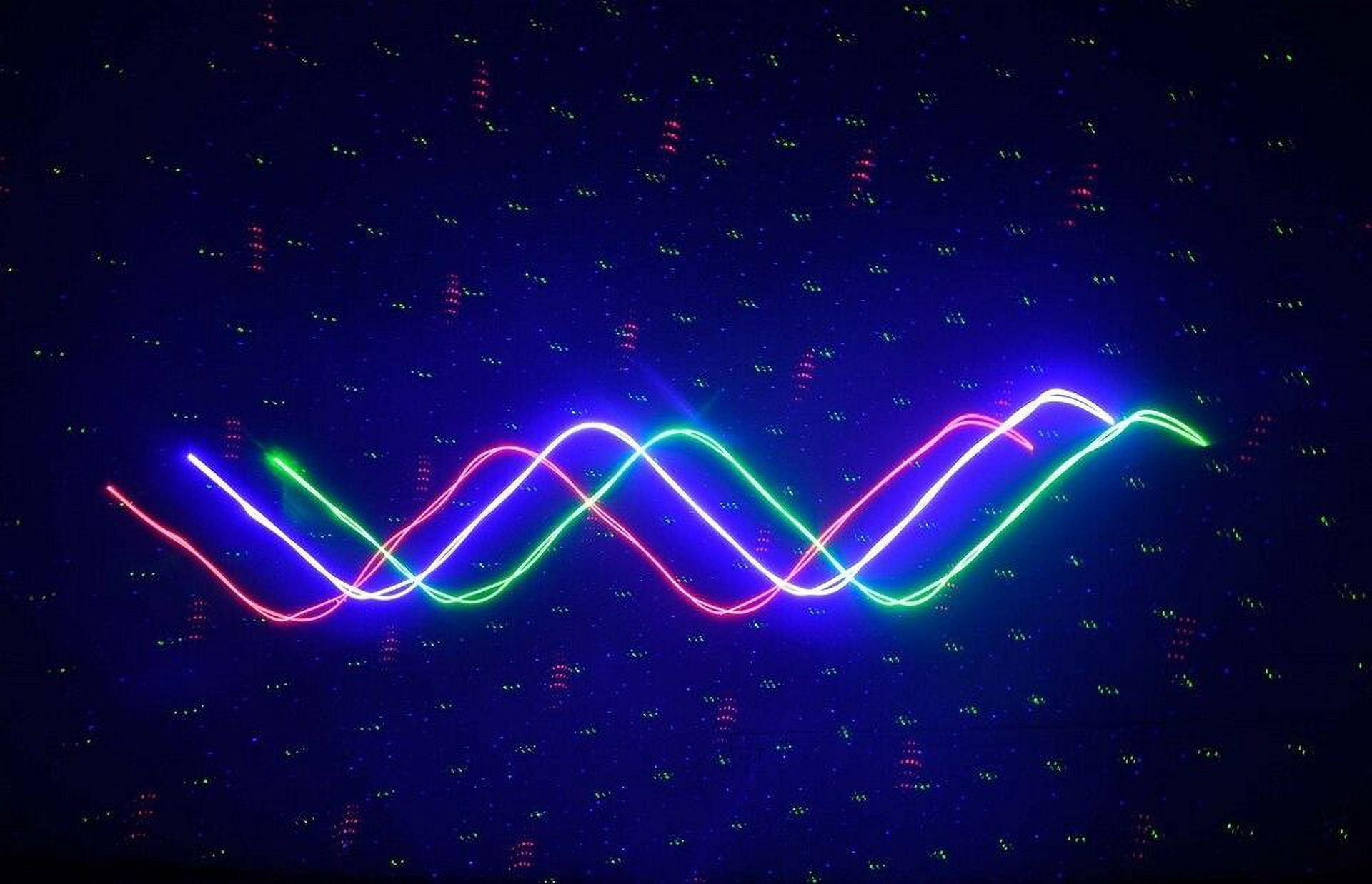 830mw RGB Laser Beam Bar Stage Light Gobo Star DJ Lighting 4in1 Multi Effections