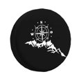 thumbnail image 1 of Navigate Mountain Adventure Compass Spare Tire Cover for RAV4 Prado 4WD 4x4 RV Car Wheel Protectors 14 15 16 17h, 1 of 5