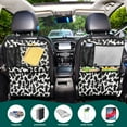 thumbnail image 5 of Iauyy 2-in-1 Car Kick Mats Back Seat Protector, 6 Large Storage Pockets , Universal Car Seat Back Protectors Kick for SUV & Sedan 25x18in,Artistic Layout, 5 of 6