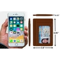 thumbnail image 4 of Rfid Blocking Slim Credit Card Holder Thin Minimalist Front Pocket Genuine Leather Wallet with Id Card Window, 4 of 6