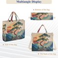 thumbnail image 6 of FORMRS Womens Corduroy Tote Bag Crossbody Shoulder Handbag with Pocket, Pine Tree at Dawn, 6 of 7