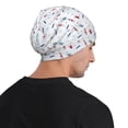 thumbnail image 5 of Xecao Nautical Lighthouse Sailboat Print Beanie Knitted Hat for Men Women, Winter Fashion Knit Cuffed Caps Unisex, 5 of 7
