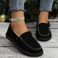 thumbnail image 2 of Black Ladies' Plush Lined Slip-On Shoes With Soft Sole For Indoor And Outdoor Comfort, 2 of 9