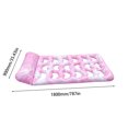 thumbnail image 5 of Cama Flotante Inflable Con Reposacabezas Colchón Aire PVC para Lake Beach () Rosa, 5 of 5