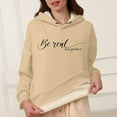 thumbnail image 4 of Women's Sweatshirts Hoodies Long Sleeve Hoodie Women's Hoodies Pullover Oversized Sweatshirt for Women Beige Hoodie Y2k Women Fall Jacket Daily Wear, 4 of 6
