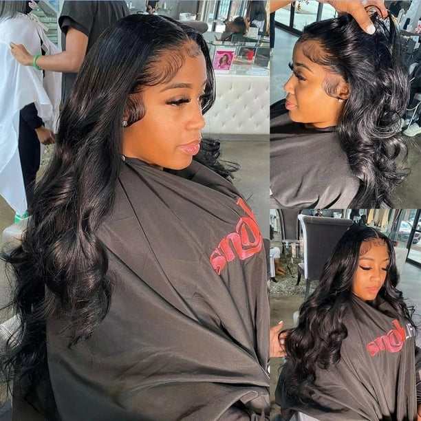 Body Wave Lace Front Wigs Human Hair 150% Density 13x4 HD  display picture 1