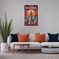thumbnail image 5 of Istanbul Retro Travel Poster Vintage Turkish City Tourism with Galata Tower & Bazaars Print Poster, 5 of 8