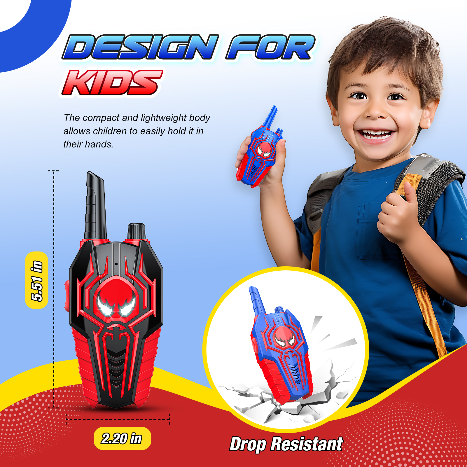 Quiesle Walkie Talkies For Kids, 2 Pack photo 4