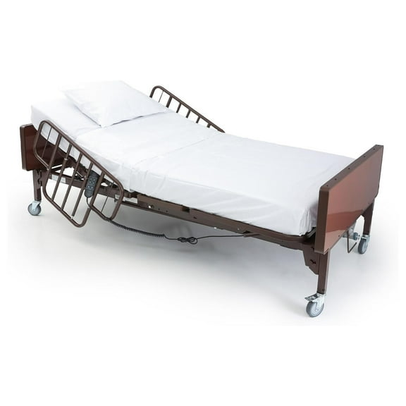 Bariatric Hospital Bed Sheets Set - 42 x 80 - Soft, Durable, and Hygienic Bedding for Home & Facilities - Flat Sheet, Fitted Sheet, and Pillowcase - 50/50 Cotton- Blend - 200TC