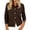 Brown-02, variant on Women Collared Button‑Front Knit Cardigan, Long‑Sleeve Lightweight Sweater Jacket with Chest Pocket and Gold Decor Buttons