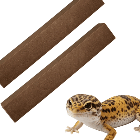 Reptile Climbing Branches 2 Pcs Brown Leopard Gecko Tank Accessories