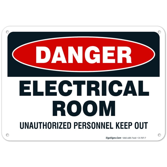 Electrical Room Sign,