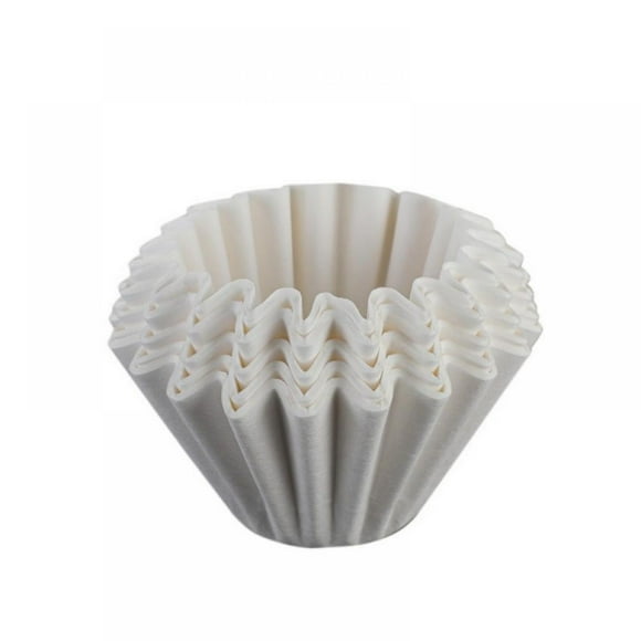 50Pieces Corrugated Coffee Filter Paper, No Odor Hand-made Coffee Filter, Coffee Filter Paper, No Residue Tea Infuser Accessories, Raw Wood Pulp, No Bleach