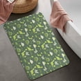 thumbnail image 2 of DarkGreen Cartoon Dinosaurs Plants Pattern Bathroom Rugs Mat,Non Slip Microfiber Bathroom Rug,Rubber Backing,Soft Bathroom Mats for Bathroom Floor,Tub and Shower,20x32in(50x80cm), 2 of 5
