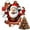 4#, variant on Lekihaqq 3 Packs Christmas Wall Stickers Santa Claus Breaking Through Wall Creative 3D Peel and Stick Holiday Home Decor Reusable Festive Living Room Window Door PVC Decals for Winter Party
