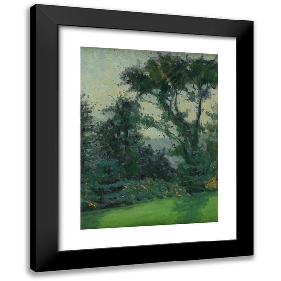Jane Peterson 11x14 Black Modern Framed Museum Art Print Titled - Louis Comfort Tiffany's Garden (C. 1911)
