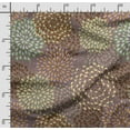 thumbnail image 2 of Soimoi Floral Print,Cotton Poplin Sewing Fabric Sold by The Yard- 42 Inch WideSewing Craft Quilting/ Quilt Making Fabric -Brown, 2 of 5