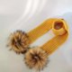 thumbnail image 1 of kids winter toddler baby kids faux fur butterfly ribbon tie hat cap beanie with 2 two double pom poms scarf ears hat for girl, 1 of 4