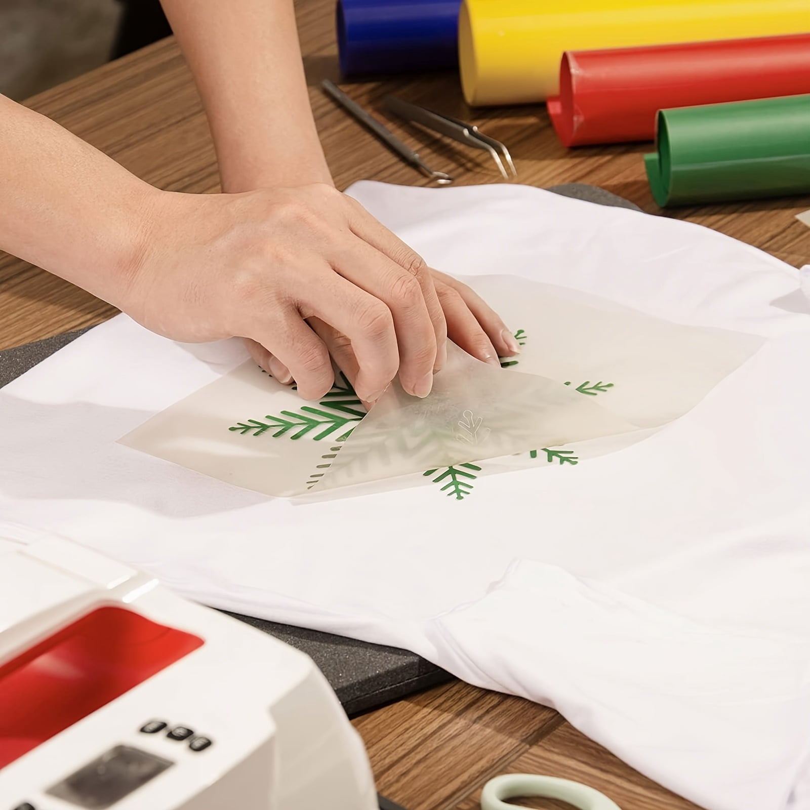 Foldable Heat Press Mat for HTV Crafts, Easy Pressing Heat Resistant Protective Mat, Craft Vinyl Iron-On Insulated Transfers