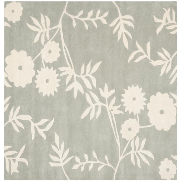 SAFAVIEH Soho Collection SOH774C Handmade Grey/Ivory Rug