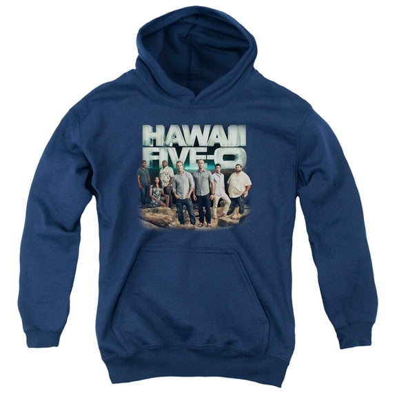 Hawaii 5 0 Cast Youth Pullover Hoodie Sweatshirt Navy
