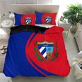thumbnail image 1 of Cuba Flag Coat Of Arms Bed Set Circle Rlt13, 1 of 5