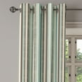 thumbnail image 2 of Ambesonne Retro Grommet Curtain, Striped Classical Old, 50" x 72", Almond Green Brown Cream, 2 of 6