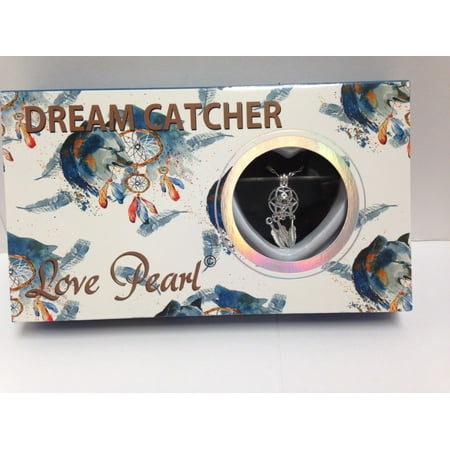 Dreamcatcher Pendant Necklace Love Wish Purity Pearl Kit w/ Pendant Necklace Gift Box; Mermaid, Manatee & More (Dream Catcher) ()